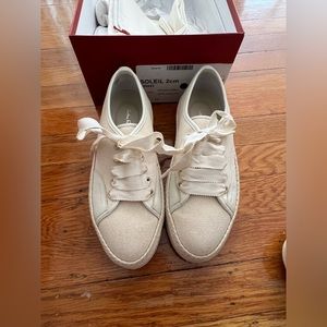 Salvatore Ferragamo Soleil Canvas Platform Sneaker